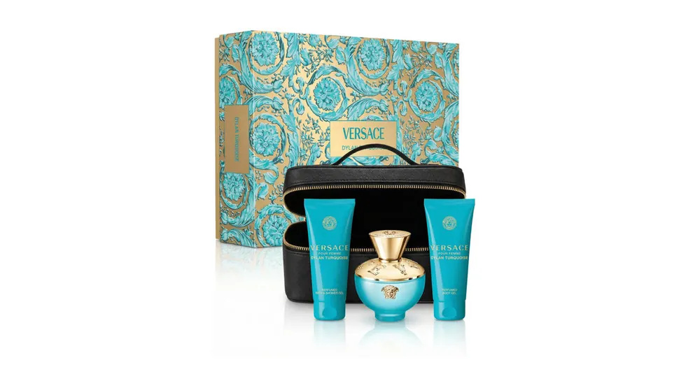 Versace Pour Femme Dylan Turquoise EDT 100 ml + SG 100 ml + BG 100 ml + kosmetická taška W Levný