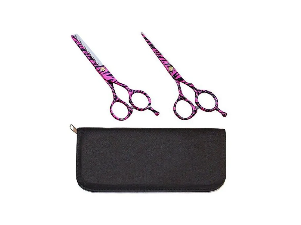 Odeslání Ihned PRO FEEL JAPAN SET Pink Black - sada profesionálních 5,5´ kadeřnických nůžek