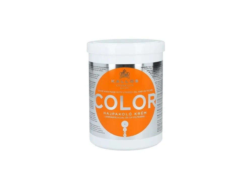 Omezená Nabídka KALLOS KJMN Color Hair Mask 1000ml - maska na barvené a poškozené vlasy