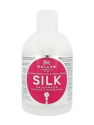 Akční Cena KALLOS KJMN Silk Shampoo 1000ml - regenerační hedvábný šampon na zničené vlasy