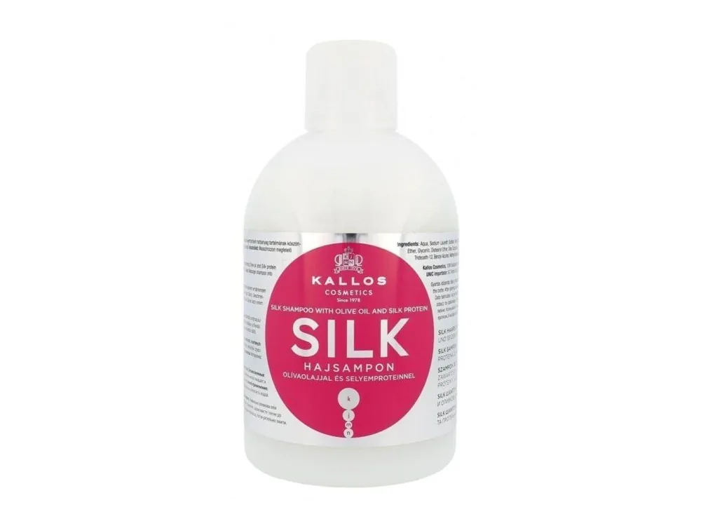 Akční Cena KALLOS KJMN Silk Shampoo 1000ml - regenerační hedvábný šampon na zničené vlasy