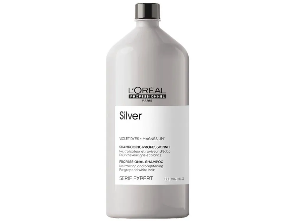 Dokud Zásoby Vydrží LOREAL Professionnel Expert Magnesium Silver Shampoo 1500ml - šampon pro bílé a melírované vlasy