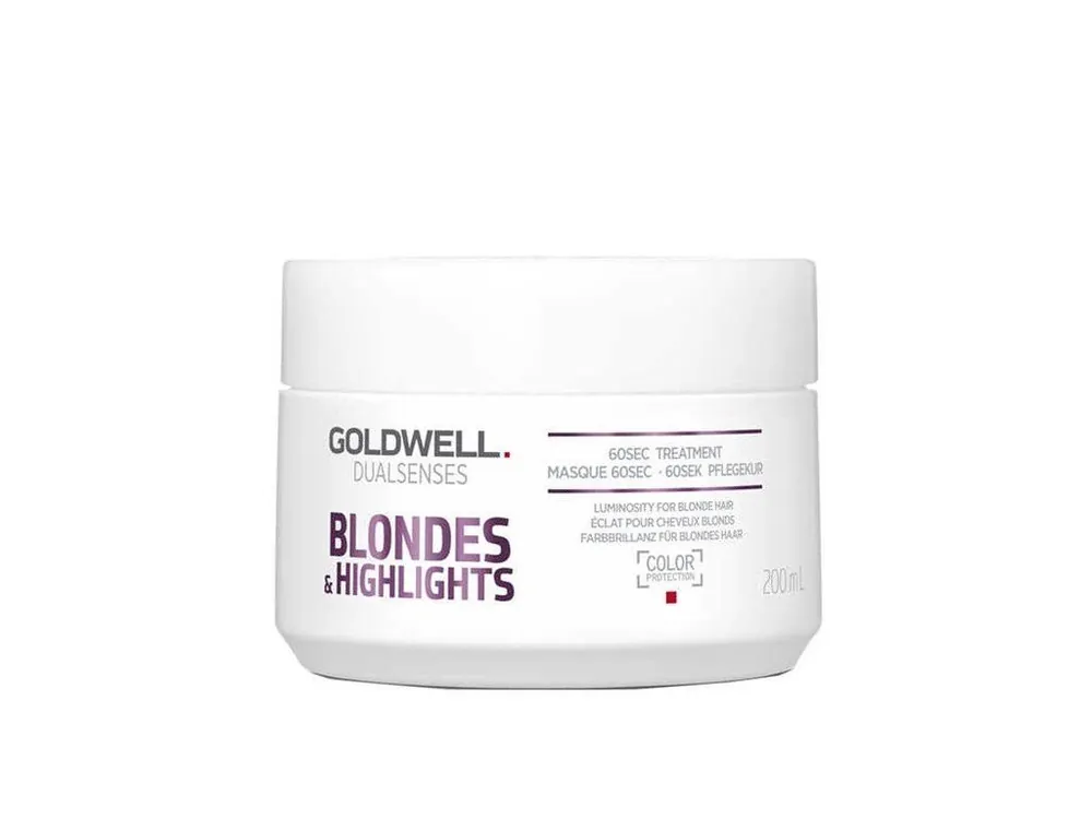 GOLDWELL Dualsenses Blondes And Highlights 60sec.Treatment 200ml - maska pro bílou blond Nízká Cena