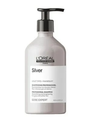 Nakupujte Hned LOREAL Professionnel Expert Magnesium Silver Shampoo 500ml - šampon pro bílé a melírované vlasy