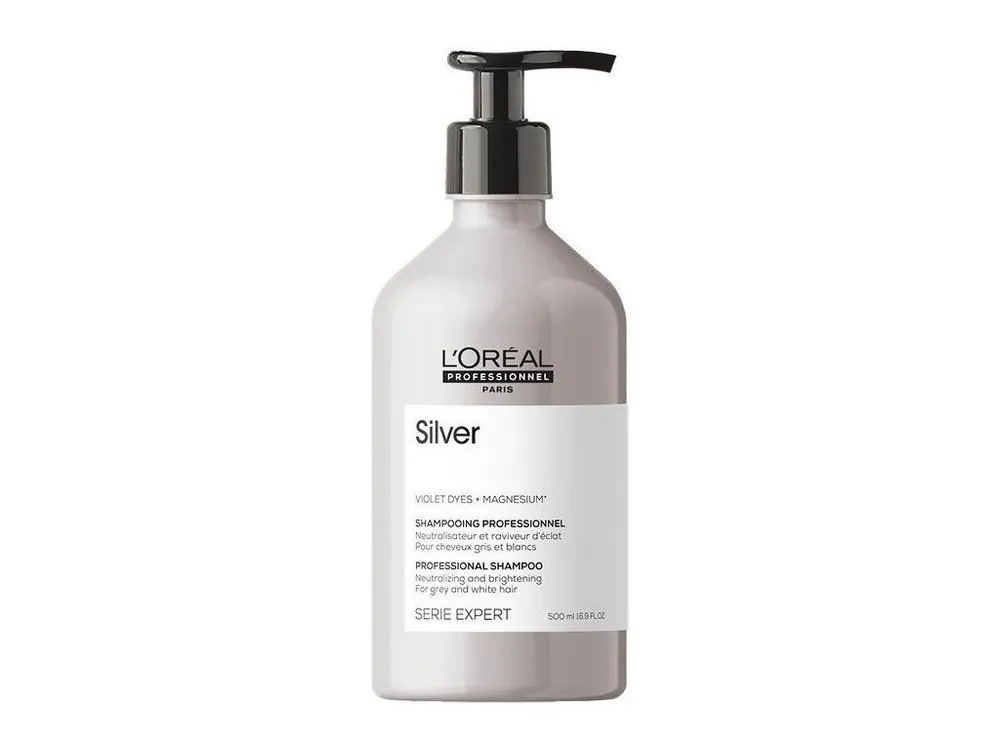 Nakupujte Hned LOREAL Professionnel Expert Magnesium Silver Shampoo 500ml - šampon pro bílé a melírované vlasy