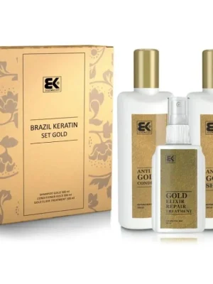 Sezónní Sleva BRAZIL KERATIN Dárková sada Set Gold - intenzivní regenerace vlasů