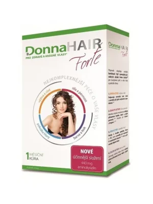 DONNA HAIR Vitamíny na vlasy Forte 30 tobolek - 1 měsíční kúra pro výživu a růst vlasů Koupit Online