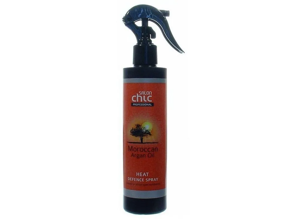 Odeslání Ihned SALON CHIC Heat Defence Spray Argan Oil 200ml - ochrana vlasů před žehlením a fénováním
