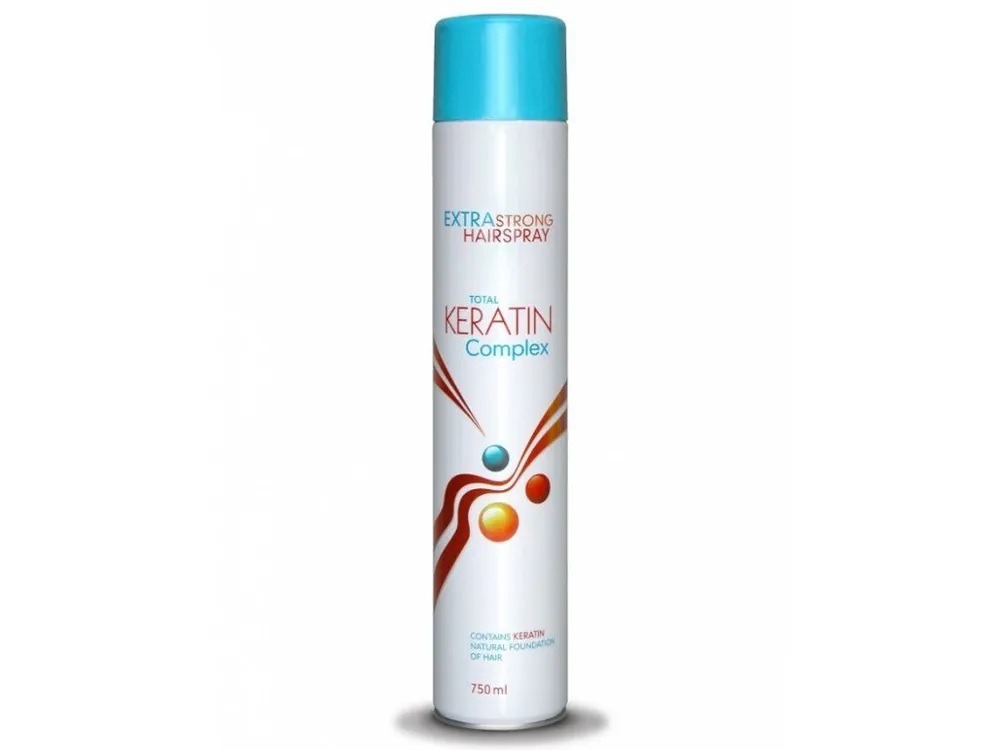 KERATIN Complex Extra Strong Hairspray 750ml - keratinový lak na vlasy ultra silný Speciální Cena