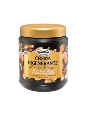 MIL MIL Argan Regenerační krém s arganovým olejem pro všechny typy vlasů 1000ml Poslední Šance