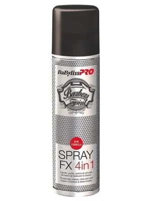 Tovární Cena BABYLISS PRO Clippers Forfex Spray FX 4v1 technický sprej - čistí, maže, chladí a dezinfikuje
