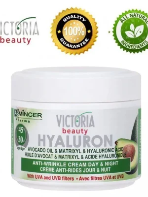 Bezpečná Platba VICTORIA BEAUTY HYALURON 30+ Denní a nočníkrém s kyselinou hyaluronovou 50ml