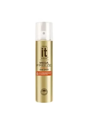 FREEZE IT Mega Freeze Hair Spray 43g - Extrémně tužící lak tzv. Zmrazovač 24hodin Bezpečná Platba