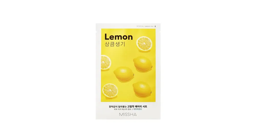 MISSHA Airy Fit Sheet Mask Lemon 19 g Horká Nabídka