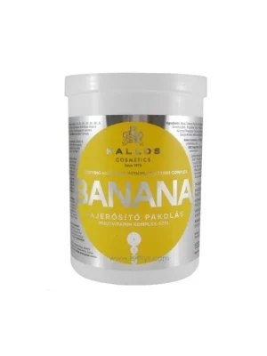 Rychlé Dodání KALLOS KJMN Banana Hair Mask 1000ml - maska na suché vlasy s multivitamíny