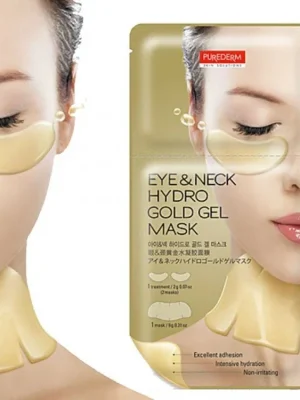 Oblíbený Purederm Zlatá hydrogelová maska pro oční okolí a krk