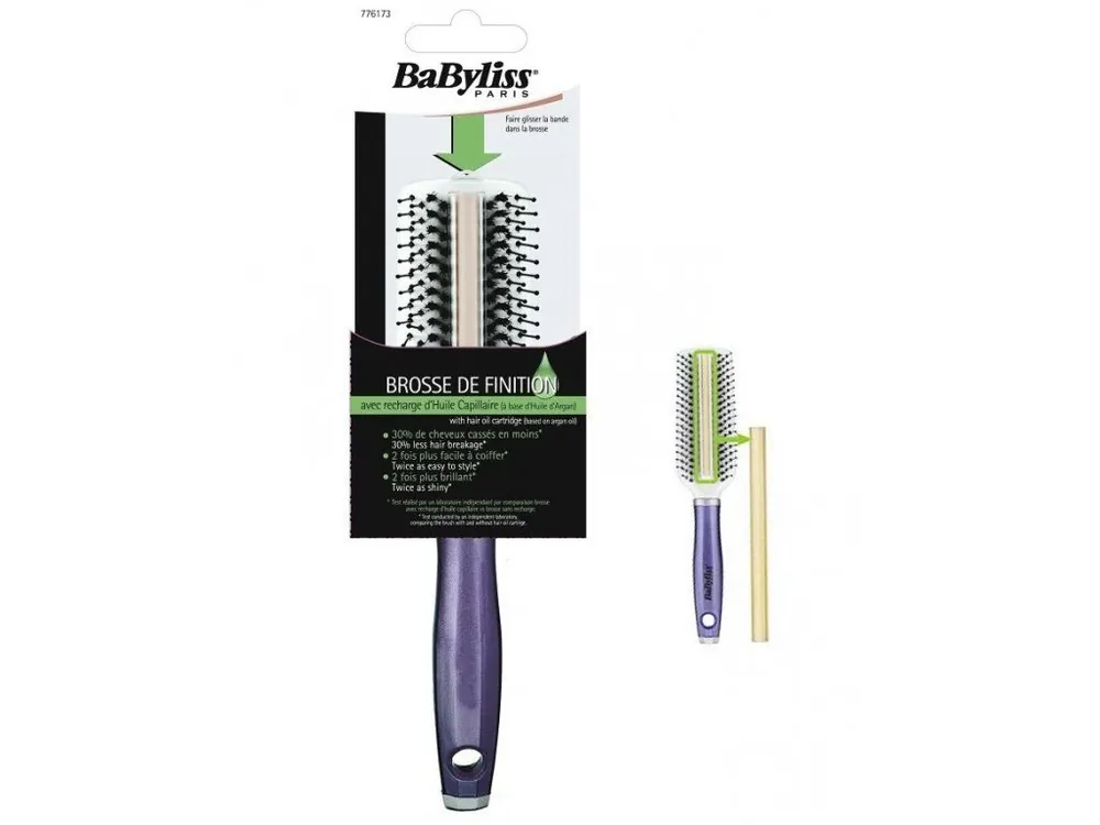 Víkendová Akce BABYLISS Paris Brosse De Finition - kartáč na vlasy s Arganovým olejem - fialový