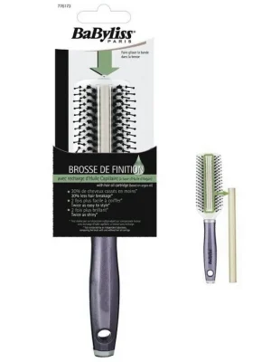 BABYLISS Paris Brosse De Finition - kartáč na vlasy s Arganovým olejem - stříbrný Sezónní Sleva