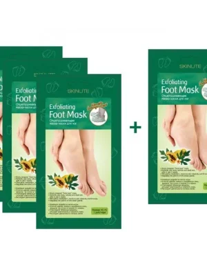 Nová Kolekce Skinlite Pedikúra Exfoliační maska na nohy s papájou Large vel. 40-45 AKCE 3+1 ZDARMA, 4 ks
