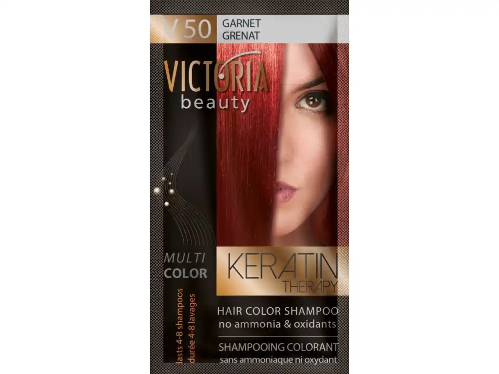 Victoria Beauty Keratin Therapy Tónovací šampon na vlasy V 50, Garnet, 4-8 umytí Super Cena