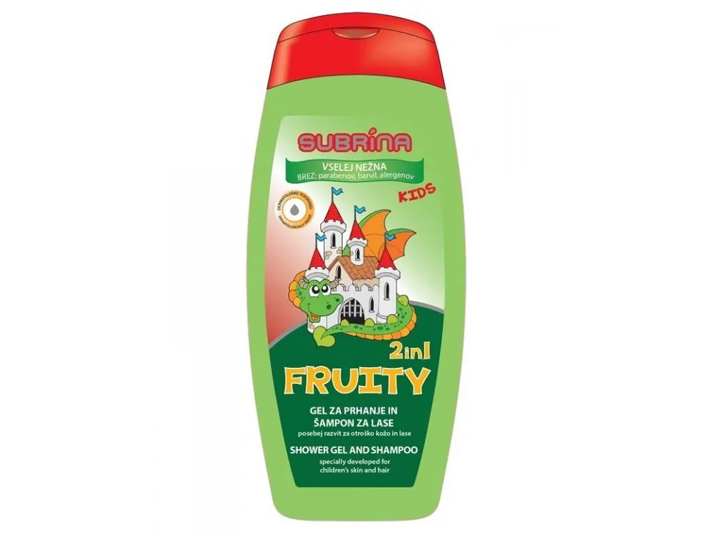 Vrácení Zdarma SUBRÍNA For Kids Fruity 2v1 250ml - dětský sprchový gel a šampon 2v1