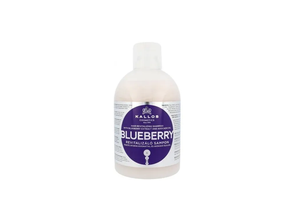Nová Kolekce KALLOS KJMN Blueberry Shampoo 1000ml - šampon na chemicky poškozené vlasy