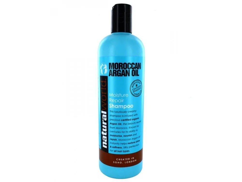 NATURAL WORLD ARGAN OIL Moisture Rich Shampoo 500ml - šampon s arganovým olejem Bezpečná Platba