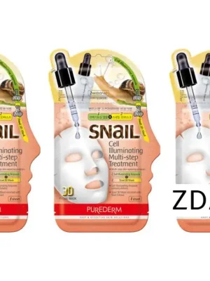 Purederm Pleťová regenerační maska se šnečím extraktem, Ampule+3D maska, AKCE 2+1 ZDARMA, 3 ks Nakupujte Hned