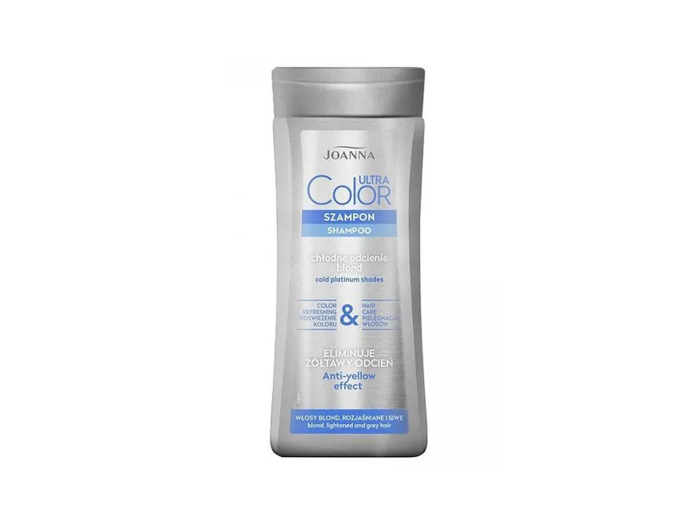 JOANNA Ultra Color Cold Platinum Shampoo 200ml - šampon pro platinovou blond Dokud Zásoby Vydrží