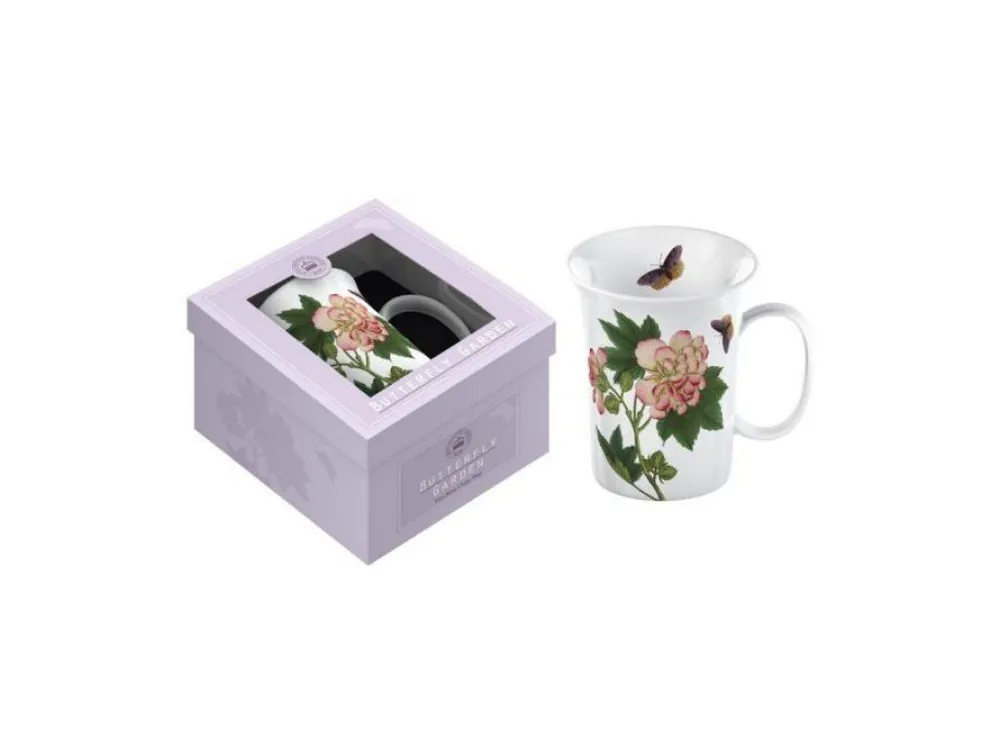 Akční Cena Creative Tops Porcelánový hrnek Purple Butterfly v dárkové krabičce, 350 ml