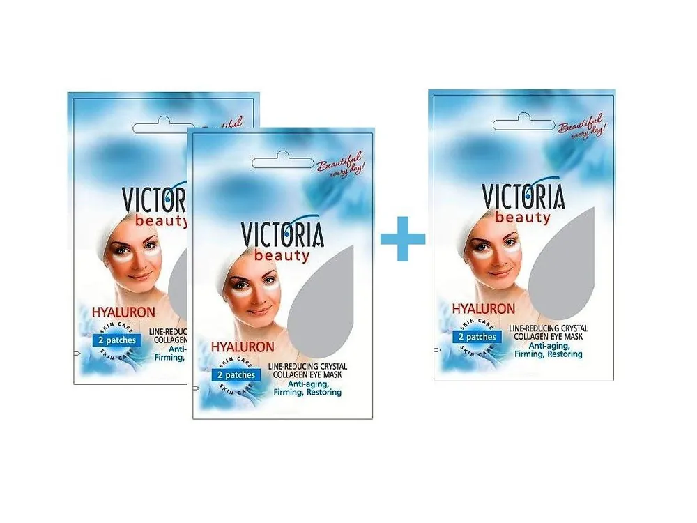 Omezená Nabídka Victoria Beauty Victoria Beauty Kolagenová křišťálová oční maska, AKCE 2+1 ZDARMA
