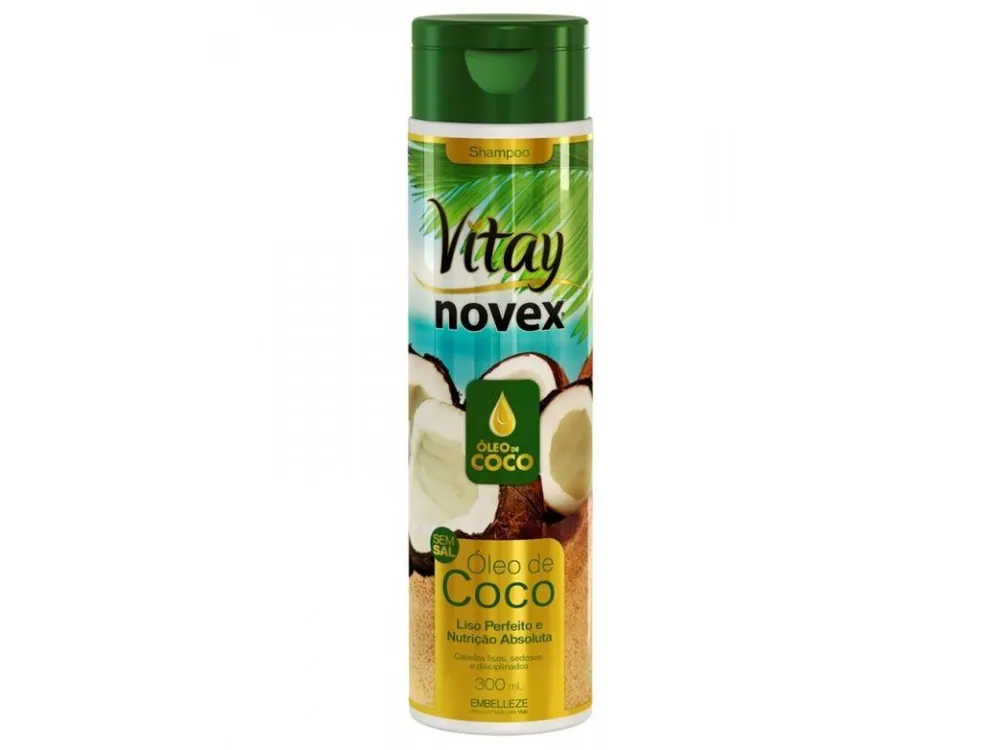 Finální Výprodej NOVEX Coconut Oil Vitay Shampoo 300ml - šampon na suché vlasy s kokosovým olejem