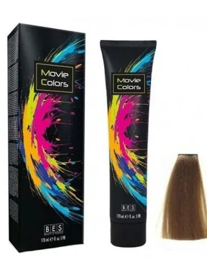 BES Movie Colors 8.0 Light Blond - gelová barva na vlasy bez amoniaku 170ml - světlá blond Finální Výprodej