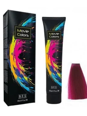 BES Movie Colors Magenta - gelová barva na vlasy bez amoniaku 170ml - fialovo červená Víkendová Akce