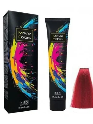 BES Movie Colors Red - gelová barva na vlasy bez amoniaku 170ml - červená Cenově Výhodný