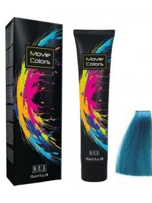 BES Movie Colors Turquoise - gelová barva na vlasy bez amoniaku 170ml - tyrkysová Akční Cena