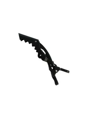 DUKO Pomůcky Crocodile Hair Clips Black - plastová spona na vlasy 11,5cm - černá Poslední Šance