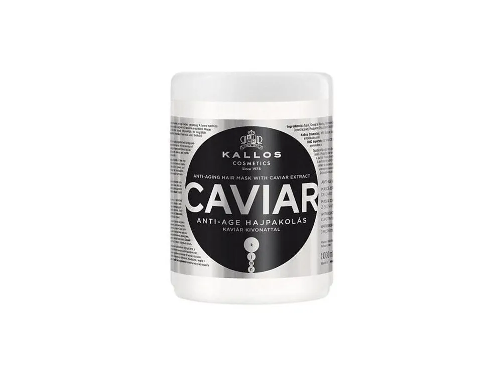 KALLOS KJMN Caviar Hair Mask 1000ml - regenerační maska na poškozené vlasy Aktuální