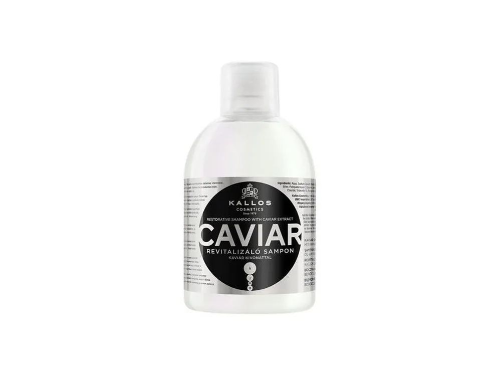 KALLOS KJMN Caviar Shampoo 1000ml - regenerační šampon na poškozené vlasy Autentický