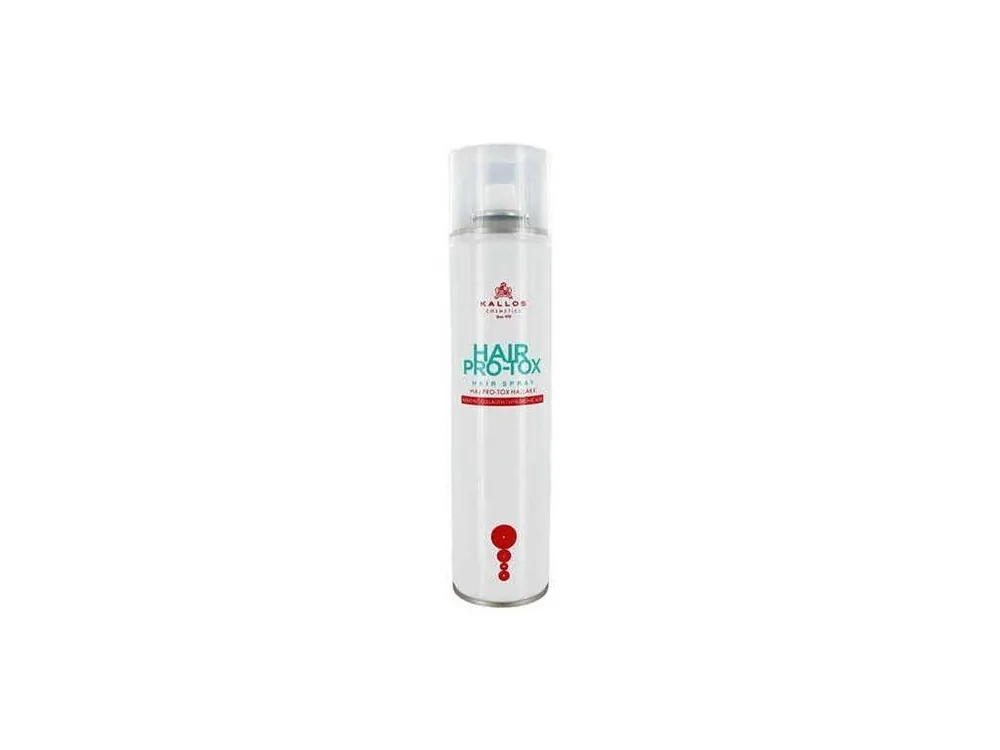 Originální KALLOS KJMN Hair Pro-Tox Hair Spray 400ml - lak na vlasy s keratinem a kys. Hyaluronovou
