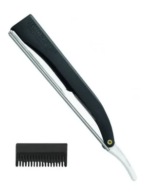 KIEPE Professional Pro Cut BLACK kadeřnická břitva s efilačním nástavcem - černá Omezená Nabídka