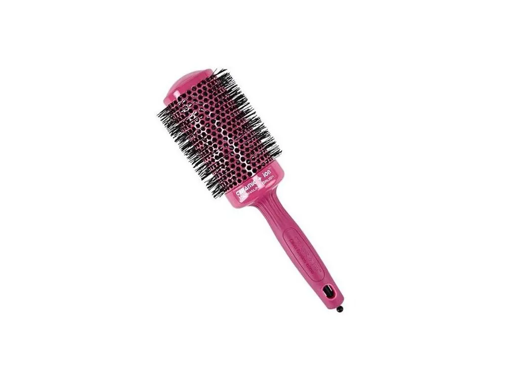 OLIVIA GARDEN Ceramic Ion CI-55-PK - Turmalínový kulatý kartáč na vlasy 55mm - PINK Horká Nabídka