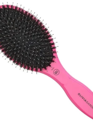 Pouze Dnes OLIVIA GARDEN Expert Care Oval - oválný kartáč s kančími a nylonovými štětinami - PINK