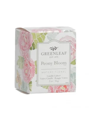 Greenleaf Vonná votivní svíčka Peony Bloom (rozkvetlé pivoňky) Autentický