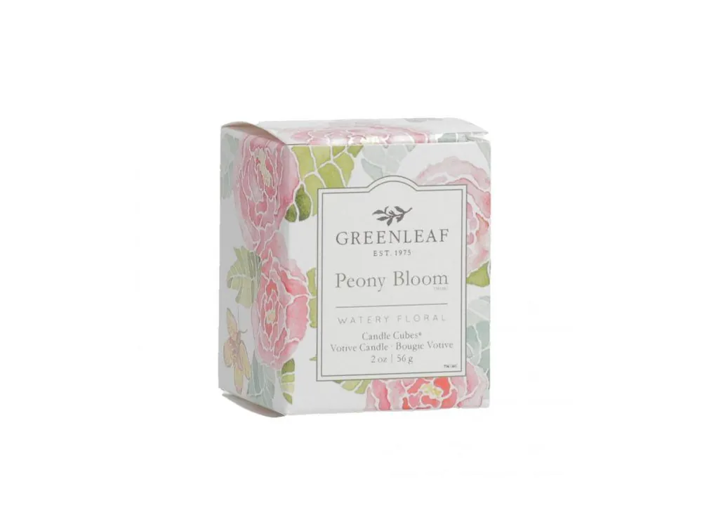 Greenleaf Vonná votivní svíčka Peony Bloom (rozkvetlé pivoňky) Autentický