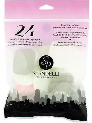 Nová Kolekce Standelli Professional Kosmetické houbičky na make up různých velikostí 24 ks
