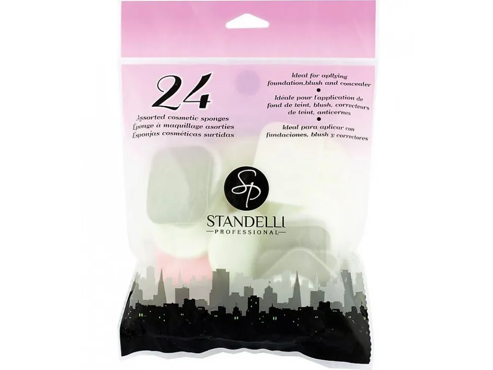 Nová Kolekce Standelli Professional Kosmetické houbičky na make up různých velikostí 24 ks