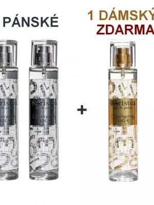 Aristea Eau de parfum NUMEROS 2 pánské + 1 dámský parfém ZDARMA 3 ks Akční Nabídka