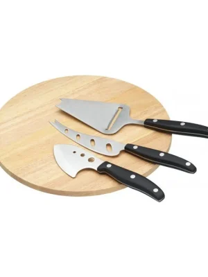 Odeslání Ihned Kitchen Craft Dřevěné prkénko se třemi noži na sýry 4 ks