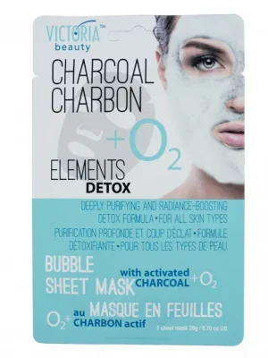 Victoria Beauty Detox Okysličující bublinková pleťová maska s aktivním uhlím Sezónní Sleva